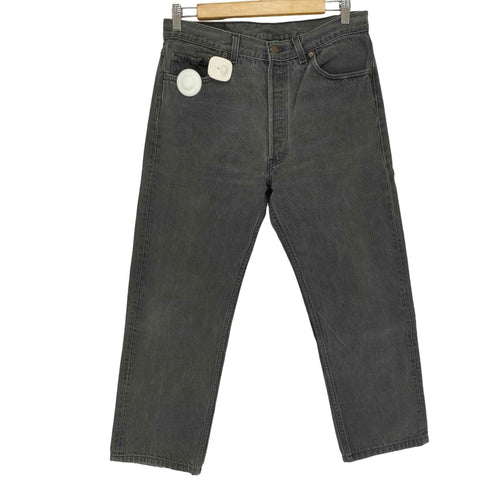 リーバイス Levis 90S MADE IN USA 501 後染めブラック メンズ W34L30