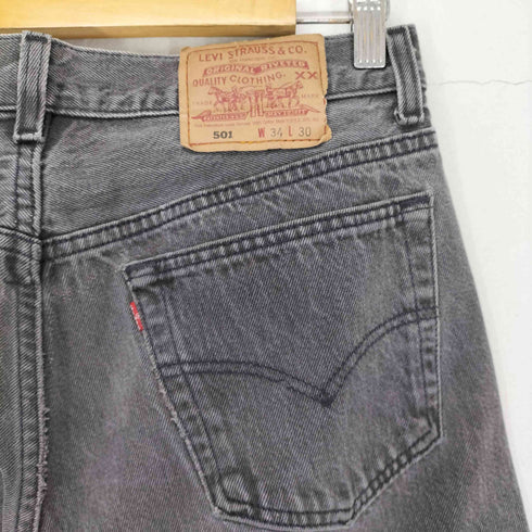 リーバイス Levis 90S MADE IN USA 501 後染めブラック メンズ W34L30