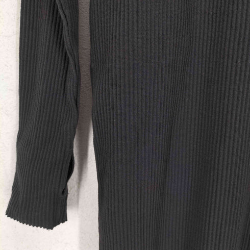 ALMA DESIGN ハーフジップリブニットマキシワンピース レディース