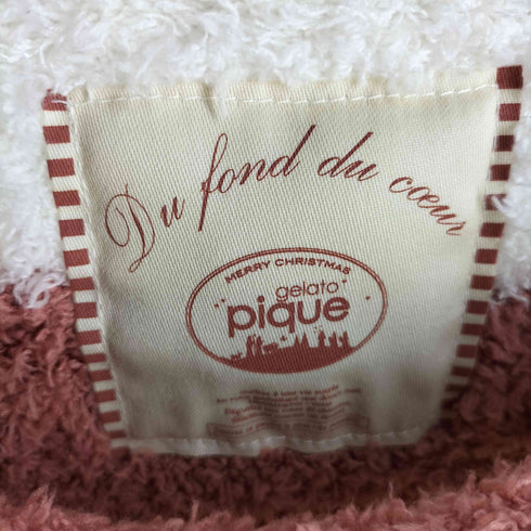 ジェラートピケ gelato pique ふわもこ ボーダーチュニック ポケット付き レディース FREE