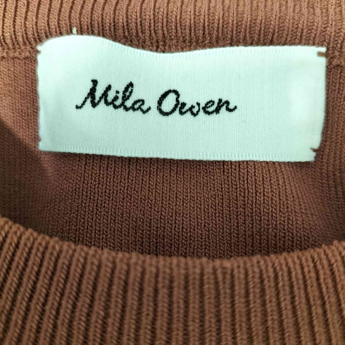 ミラオーウェン Mila Owen 20SS 肩タック ノースリーブ ニット レディース US:0-2