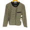 アクアスキュータム AQUASCUTUM 5B ガンクラブチェック ノーカラー 比翼 ジャケット レディース