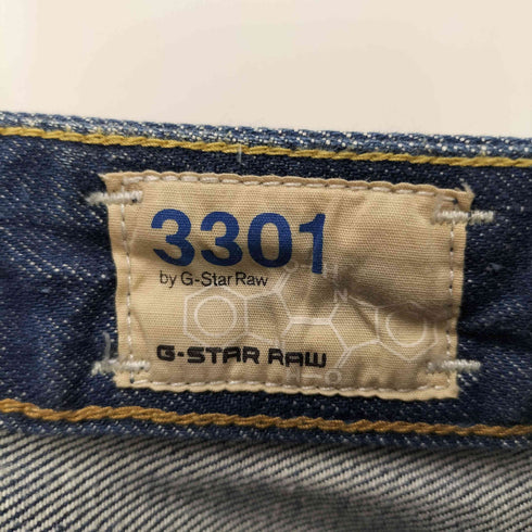ジースターロー G-STAR RAW 3301 LOW TAPERED クラッシュ加工テーパードデニムパンツ メンズ W28L32