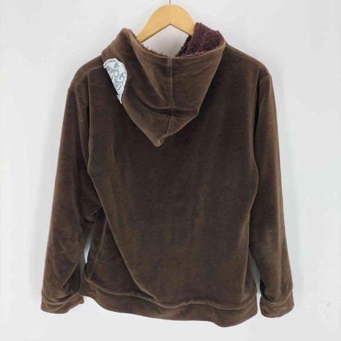 RED WOOD リバーシブルベロアパーカー レディース