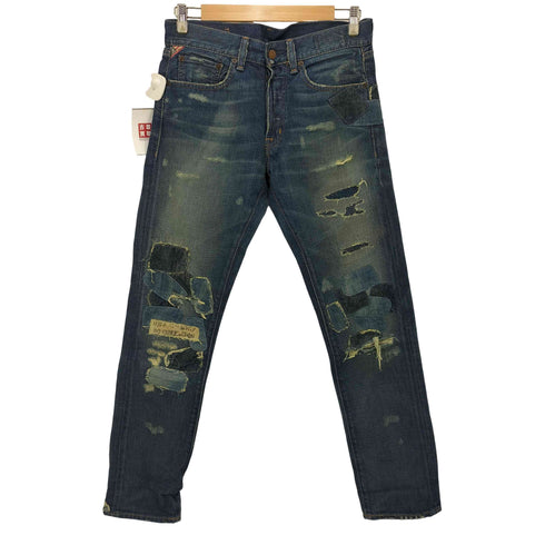 デニムアンドサプライ ラルフローレン DENIM & SUPPLY RALPH LAUREN クラッシュ加工デニムパンツ メンズ 30/32