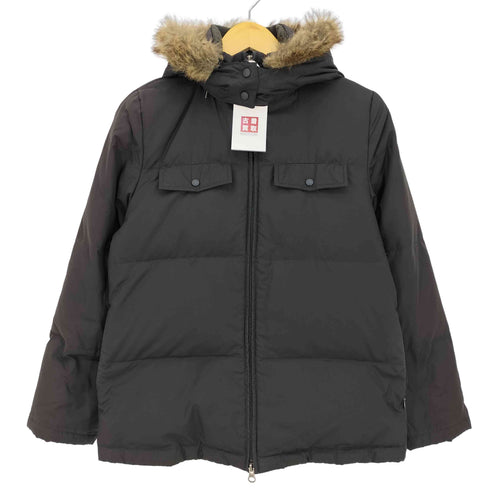 エディーバウアー Eddie Bauer 00s GOOSE DOWN ファー付 フーディダウンジャケット レディース import:S