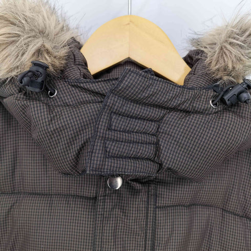 ペンフィールド Penfield ファー付 チェック フーディ中綿ジャケット メンズ LL