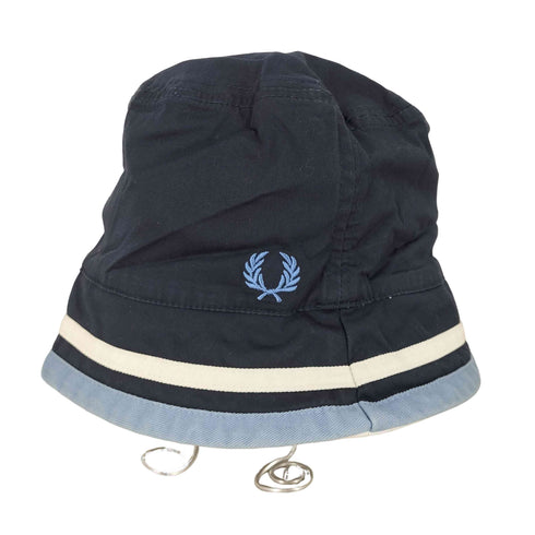 フレッドペリー FRED PERRY ロゴ刺繍リバーシブルバケットハット メンズ