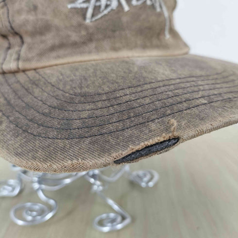 ステューシー Stussy ロゴ刺繍キャンプキャップ メンズ FREE