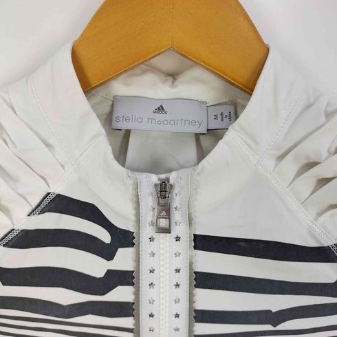 アディダス adidas 総柄 ショルダープリーツ サイクルジャージ レディース import:M