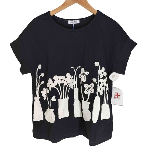 ホコモモラ Jocomomola Serenidad 花瓶モチーフプリントTシャツ レディース JPN:40