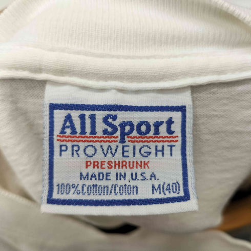 オールスポーツ ALL sport 90s USA製 プリントクルーネックTシャツ メンズ JPN:M