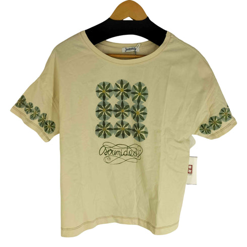 ホコモモラ Jocomomola Serenidad 花瓶モチーフプリント五分袖Tシャツ レディース JPN:40