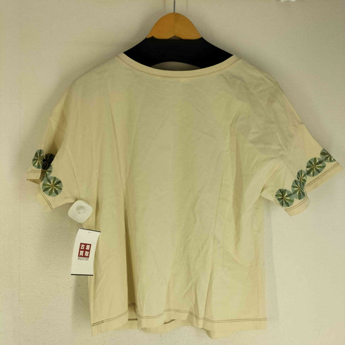 ホコモモラ Jocomomola Serenidad 花瓶モチーフプリント五分袖Tシャツ レディース JPN:40