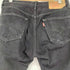 リーバイス Levis 501 後染めブラックデニムパンツ ボタン裏4032 メキシコ製 メンズ 32/32