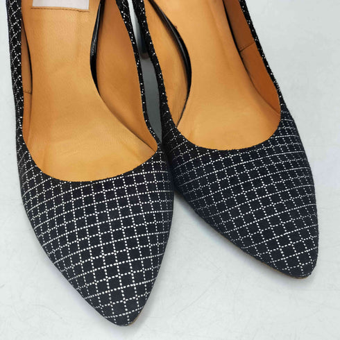 ランバンオンブルー LANVIN en Bleu ドット チェック ヒール パンプス レディース JPN:23