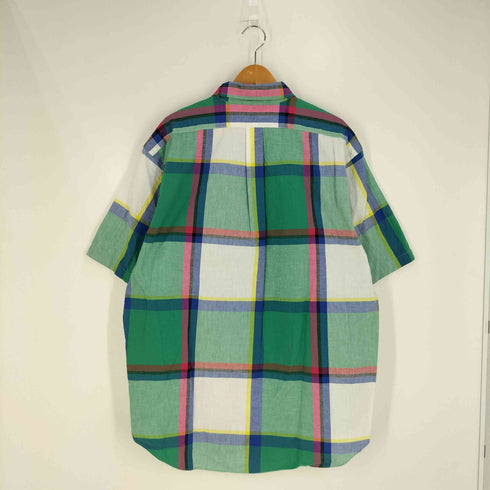 ラルフローレン RALPH LAUREN ポニー刺繍 チェック コットン ボタンダウンシャツ メンズ import:L