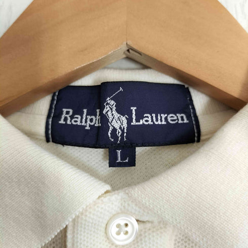 ラルフローレン RALPH LAUREN ポニー刺繍 鹿の子 ポロシャツ レディース import:L
