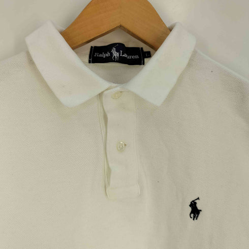 ラルフローレン RALPH LAUREN ポニー刺繍 鹿の子 ポロシャツ レディース import:L