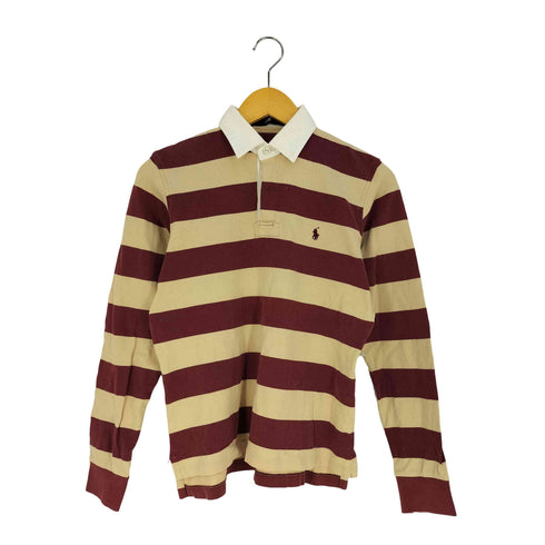 ポロスポーツラルフローレン POLO SPORT RALPH LAUREN ポニー刺繍 ボーダー ラガーシャツ レディース import:L