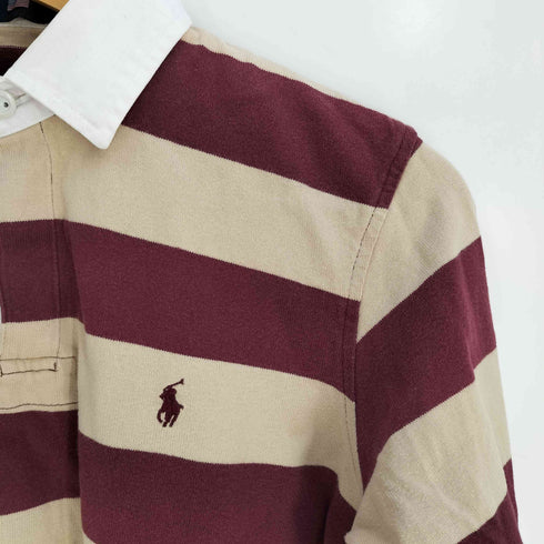 ポロスポーツラルフローレン POLO SPORT RALPH LAUREN ポニー刺繍 ボーダー ラガーシャツ レディース import:L