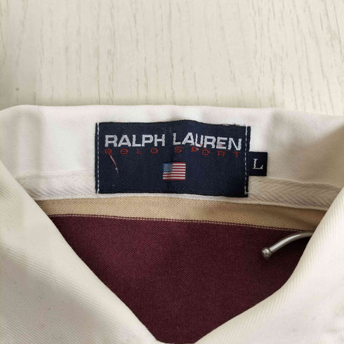 ポロスポーツラルフローレン POLO SPORT RALPH LAUREN ポニー刺繍 ボーダー ラガーシャツ レディース import:L