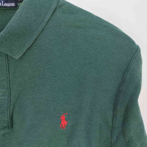 ポロバイラルフローレン Polo by RALPH LAUREN ポニー刺繍 鹿の子 ポロシャツ メンズ import:M