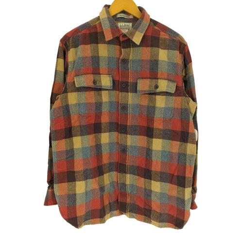 エルエルビーン L.L.Bean TRADITIONAL FIT フラップポケット チェック シャミークロスシャツ メンズ import:M