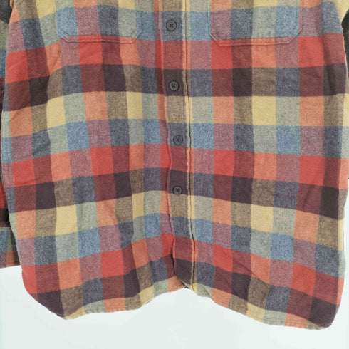 エルエルビーン L.L.Bean TRADITIONAL FIT フラップポケット チェック シャミークロスシャツ メンズ import:M