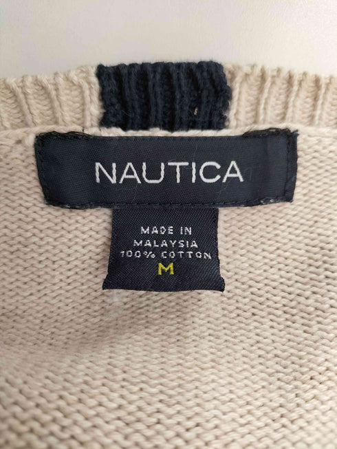 ノーティカ NAUTICA ロゴ刺繍 コットン ニット メンズ import:M
