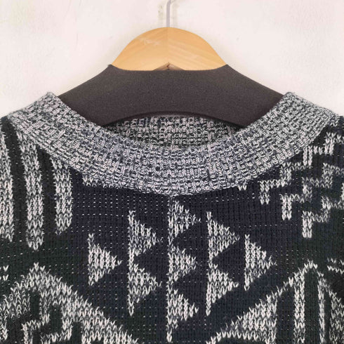 サッソン SASSON 総柄アクリルニット メンズ import:XL
