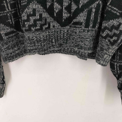 サッソン SASSON 総柄アクリルニット メンズ import:XL