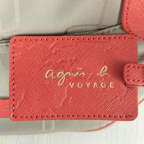 アニエスベーボヤージュ agnes b. VOYAGE 総柄 レザー切替 ショルダーバッグ レディース
