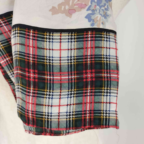 ラルフローレン RALPH LAUREN フラワーパターン チェック スカーフ レディース