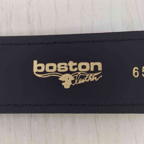 boston leather USA製 レザー ベルト メンズ S