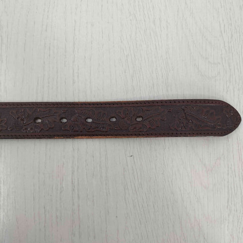 メキシコ製 デザイン レザー ベルト メンズ 32