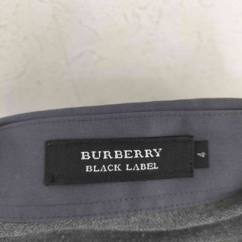 バーバリーブラックレーベル BURBERRY BLACK LABEL 鹿の子 ロゴ刺繍 ポロシャツ メンズ JPN:4