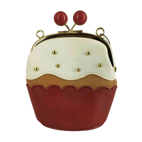 マリークワント MARY QUANT チェリーカップケーキ がま口ポーチ レディース