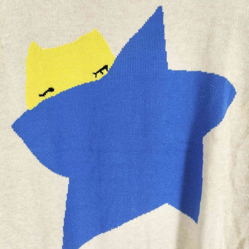 ツモリチサト TSUMORI CHISATO カシミヤ混 星 猫ニット レディース 2