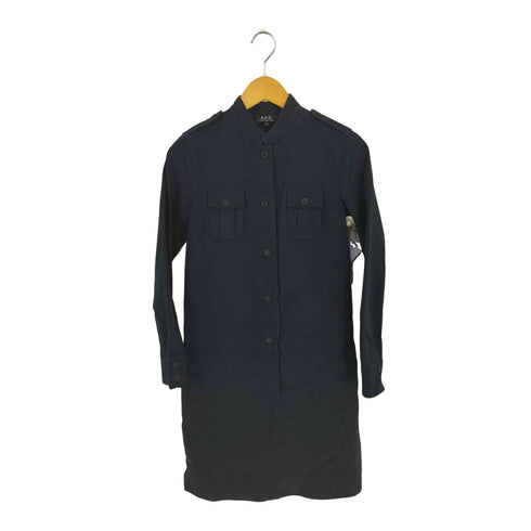 アーペーセー A.P.C. エポレット コットンウールツイル シャツワンピース レディース JPN:36