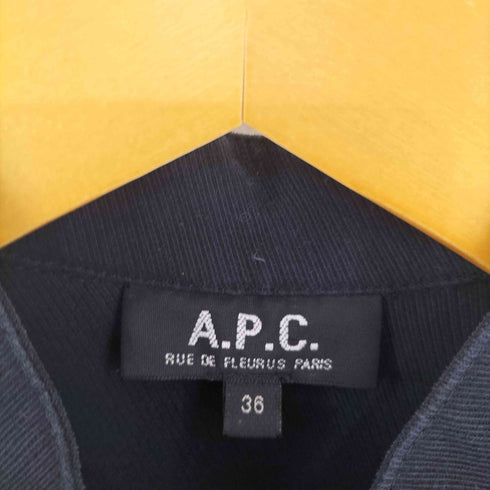 アーペーセー A.P.C. エポレット コットンウールツイル シャツワンピース レディース JPN:36