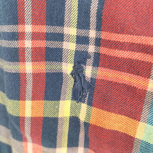 ラルフローレン RALPH LAUREN CLASSIC FIT スモールポニー刺繍 BDチェックシャツ メンズ import:M