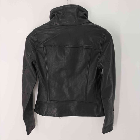 オールセインツ ALLSAINTS ELLIS BIKER ラムレザーライダースジャケット レディース DE:32