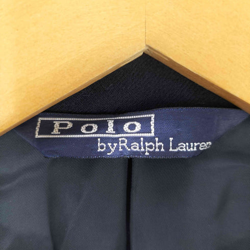 ポロバイラルフローレン Polo by RALPH LAUREN 金ボタン 紺ブレ ウール ダブルテーラードジャケット メンズ