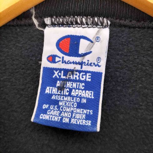 チャンピオン Champion 90S 前Vガゼット L/S スウェット ブラック メンズ JPN:XL