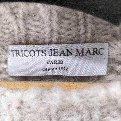 トリコジャンマルク TRICOTS JEAN MARC モヘヤ混ウールクルーネックニット メンズ