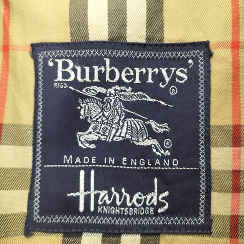 バーバリーズ BURBERRYS MADE IN ENGLAND 裏地ノヴァチェックステンカラージャケット メンズ