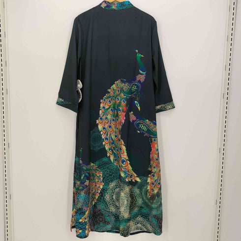 MARAI 孔雀 チャイナ ワンピース レディース JPN:XL