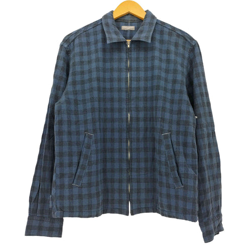 コムデギャルソンオム COMME des GARCONS HOMME AD2000 00AW 田中啓一デザイン 製品染 チェック柄ウールスウィングトップ メンズ