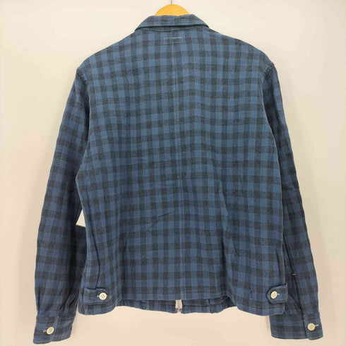 コムデギャルソンオム COMME des GARCONS HOMME AD2000 00AW 田中啓一デザイン 製品染 チェック柄ウールスウィングトップ メンズ